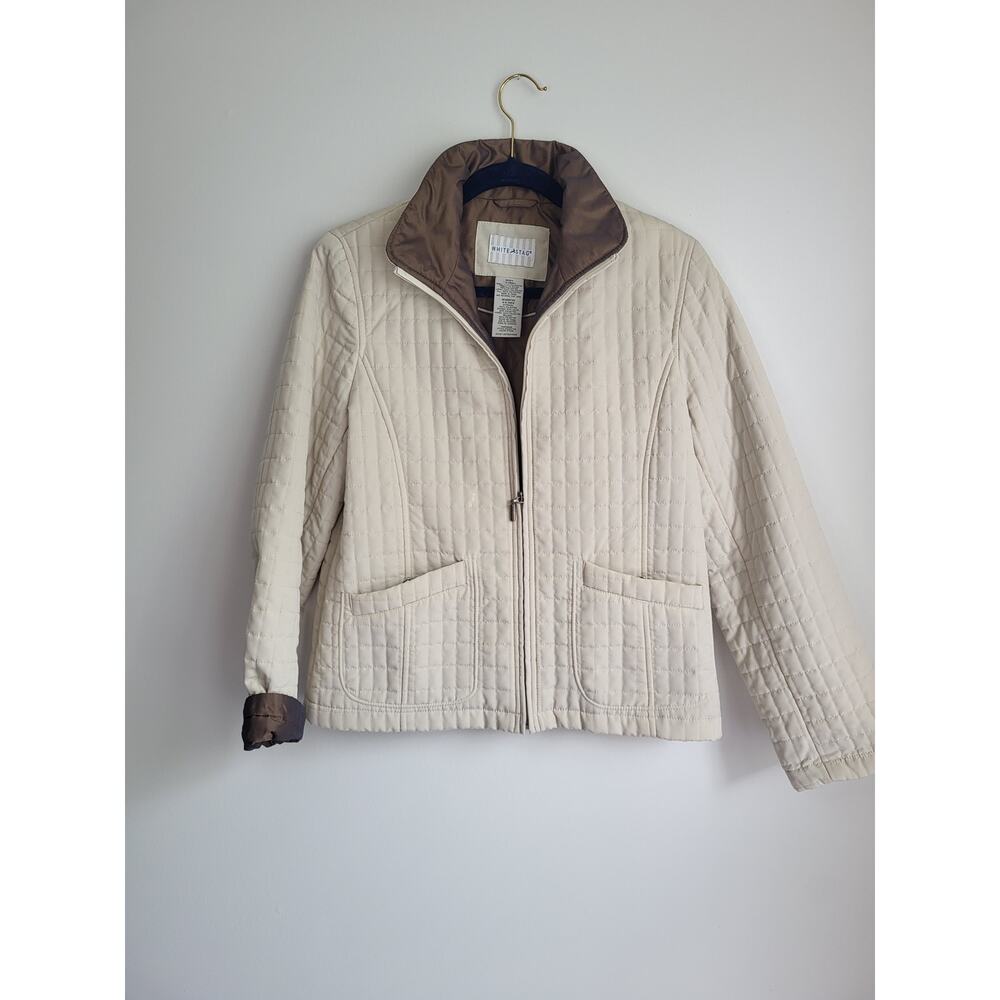 White Stag Quilted Coastal Fisherman Jacket Size 4/6 Small Lightweight Versatile